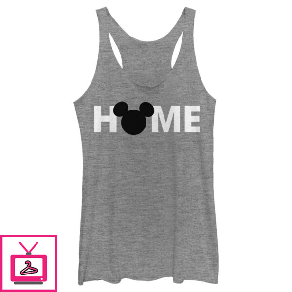 Women’S Mickey & Friends Home Mickey Mouse Logo Racerback Tank Top