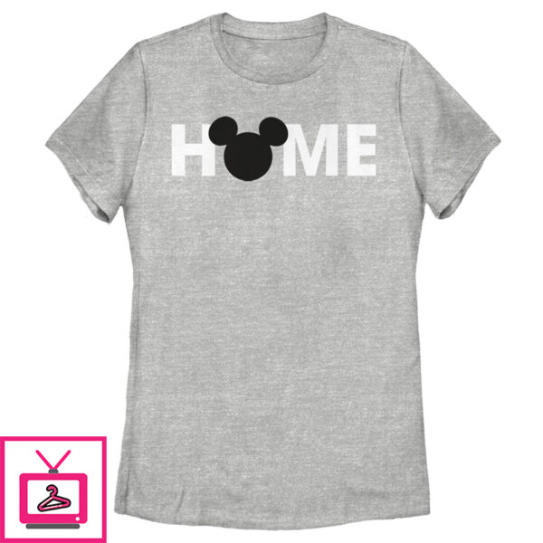 Women’S Mickey & Friends Home Mickey Mouse Logo T-Shirt