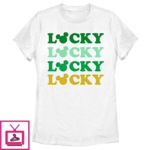 Women’S Mickey & Friends Lucky Stack T-Shirt