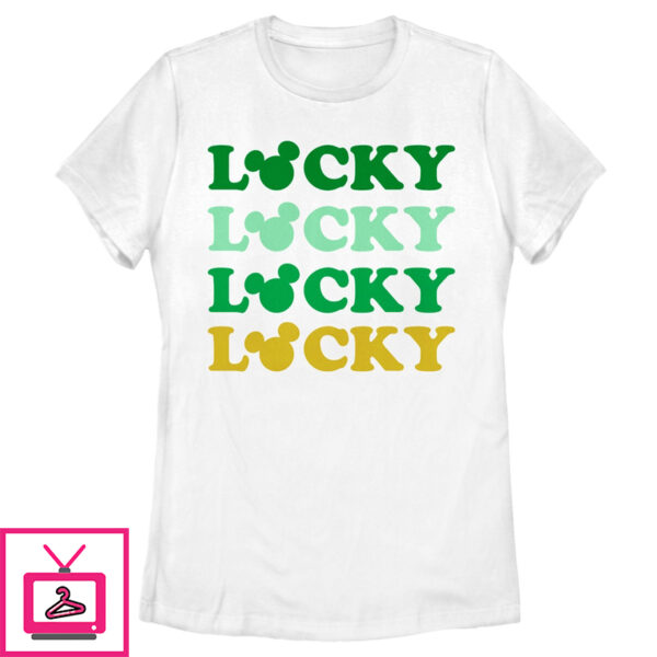 Women’S Mickey & Friends Lucky Stack T-Shirt