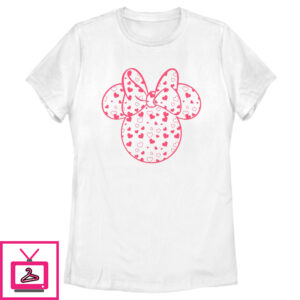 Women’S Mickey & Friends Mickey And Friends Minnie Heart Silhouette T-Shirt