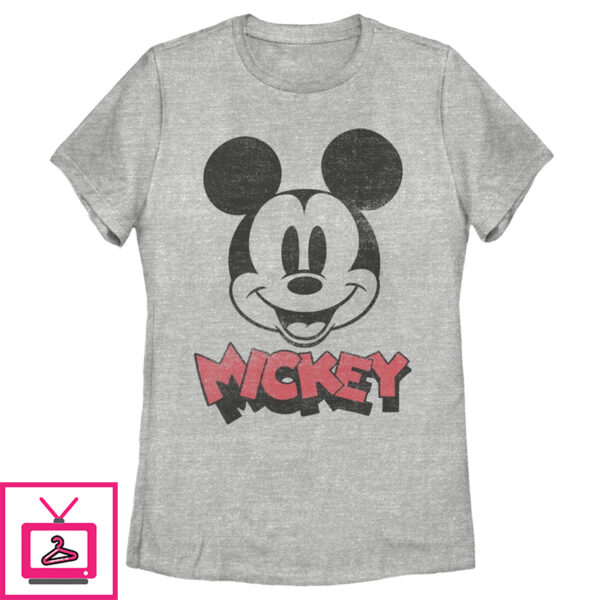 Women’S Mickey & Friends Mickey Mouse Retro Headshot T-Shirt