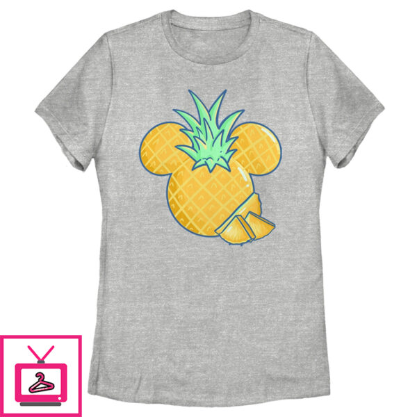 Women’S Mickey & Friends Pineapple Logo T-Shirt