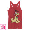 Women’S Mickey & Friends Retro Festive Pluto Racerback Tank Top