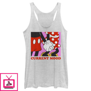 Women’S Mickey & Friends Valentine’S Day Current Mood Racerback Tank Top