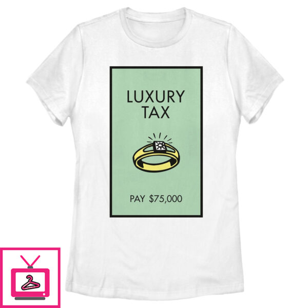 Women’S Monopoly Luxury Tax Diamond Ring Card T-Shirt