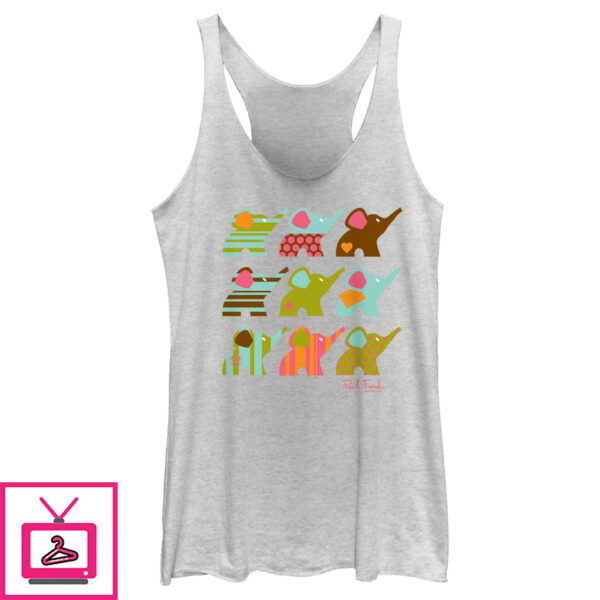 Women’S Paul Frank Ellie Line Up Racerback Tank Top