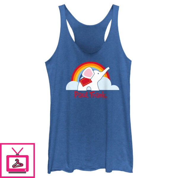 Women’S Paul Frank Ellie Rainbow Racerback Tank Top