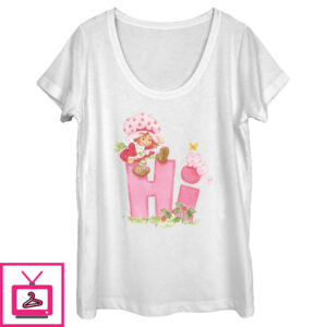 Women’S Strawberry Shortcake Hi Friends Scoop Neck