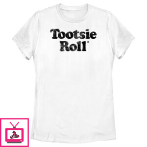 Women’S Tootsie Roll Vintage Text Logo T-Shirt