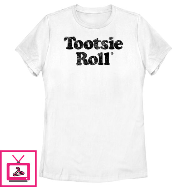 Women’S Tootsie Roll Vintage Text Logo T-Shirt