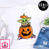 baby yoda pumpkin halloween shirt