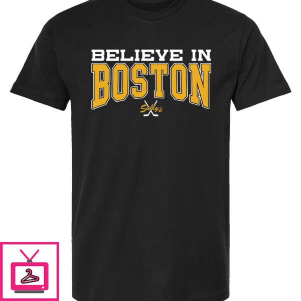 Believe In Boston – Black And Gold The Town T-Shirt