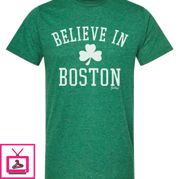 Believe In Boston (Classic Shamrock) Heather Green T-Shirt