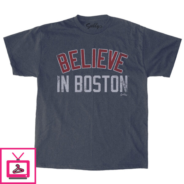 Believe In Boston – Heather Navy – T-Shirt