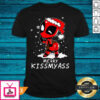 Flawless Merry Christmas Awesome Deadpool Merry Kiss My Ass Sweat T-Shirt