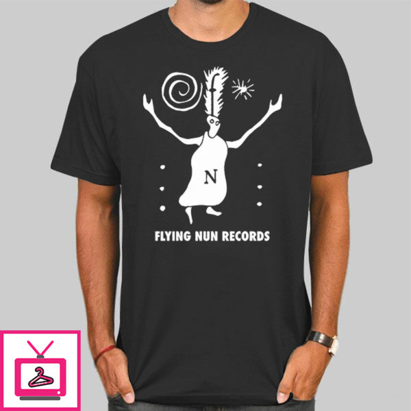 Fuzzy Flying Nun Records T-Shirt Cheap – Cute Shirts – Tshirt Pulse