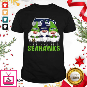 Happy Gnomies Seattle Seahawks Christmas T-Shirt