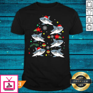 Lovely Sharks Santa Happy Christmas 2020 T-Shirt