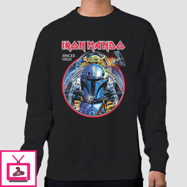 Mandalorian Spaces High Iron Mando T-Shirt Cheap