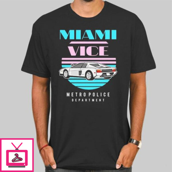 Metro Police Miami Vice T-Shirt Cheap