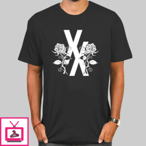 Mgk Xx Rose Flowers T-Shirt Cheap