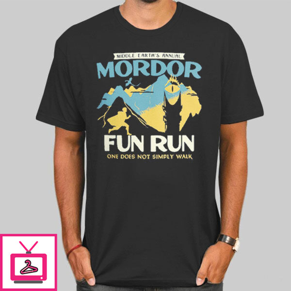 Middle Earth’S Annual Mordor Fun Run T-Shirt Cheap