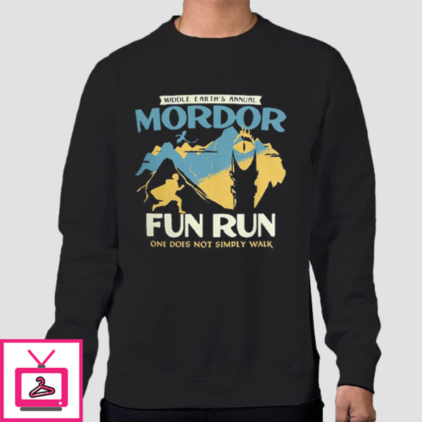 Middle Earth’S Annual Mordor Fun Run T-Shirt Cheap