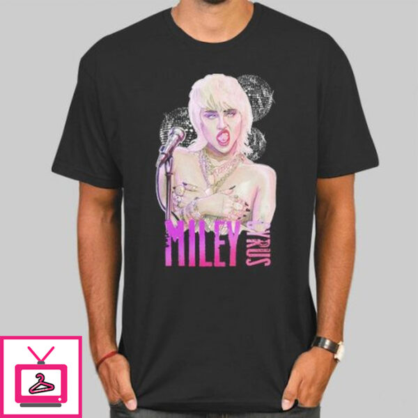 Midnight Sky Disco Miley Cyrus T-Shirt Cheap