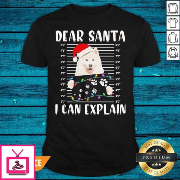 Perfect Dear Santa I Can Explain Light Christmas T-Shirt