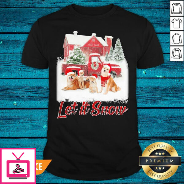 Perfect Shiba Inus Let It Snow Christmas T-Shirt