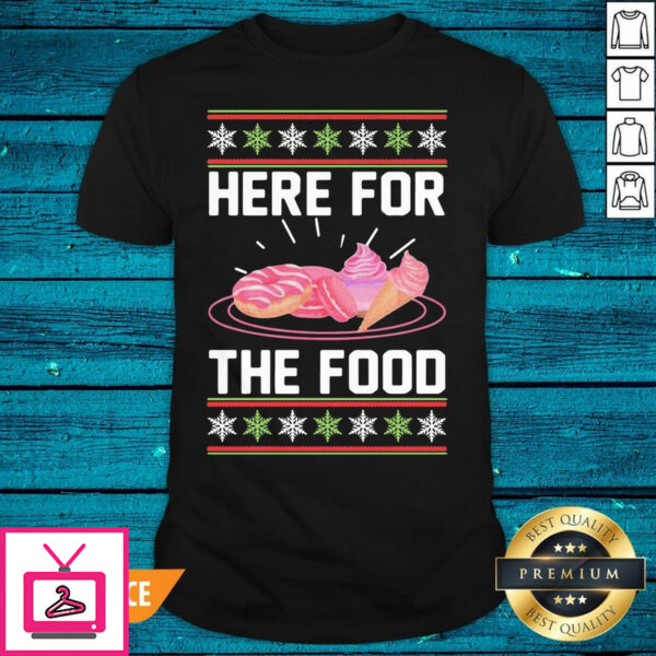 Premium Here Food Ugly Christmas T-Shirt