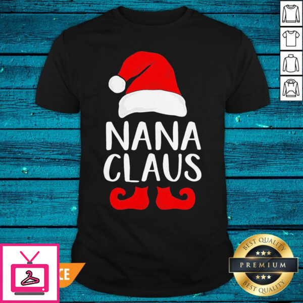 Premium Santa Claus Nana Claus Christmas T-Shirt