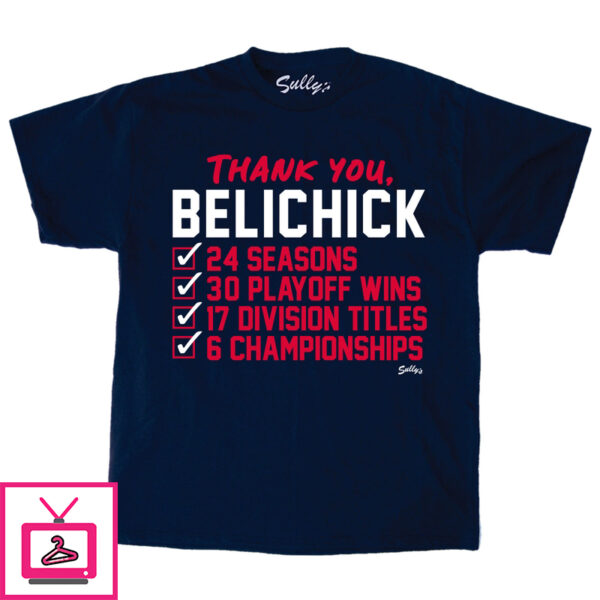 Thank You Belichick Checklist T-Shirt