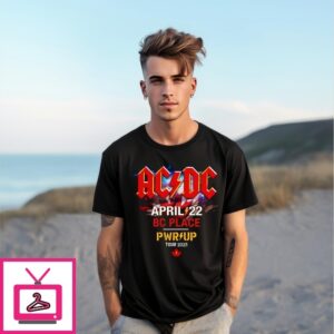 Ac Dc April 22 Bc Place Vancouver Pwr Up Tour 2025 T-Shirt