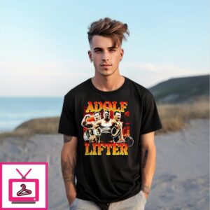 Adolf Lifter Bodybuilding Vintage Bootleg Style T-Shirt