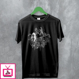 Adventure Time T-Shirt Doodle Character Shirt Cartoon Merchandise