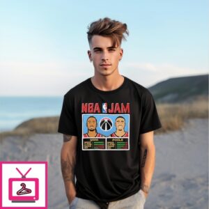 Alex Sarr And Jordan Poole Nba Jam Washington Wizards T-Shirts