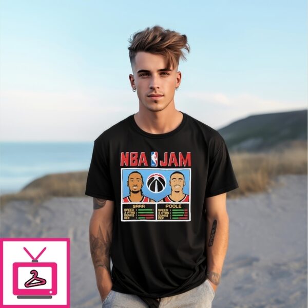 Alex Sarr And Jordan Poole Nba Jam Washington Wizards T-Shirts