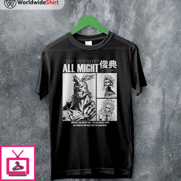 All Might Aesthetic T-shirt Boku No Hero Academia Shirt BNHA Merch