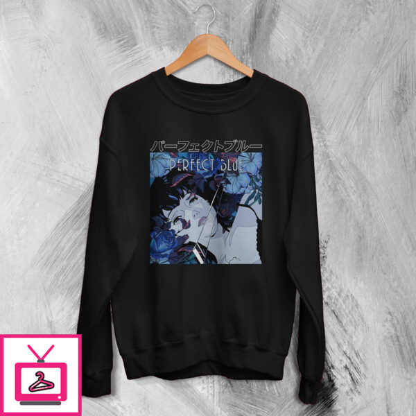 Anime Poster (1997) Perfect Blue Shirt Japanese Movie Merch Mima Kirigoe Sweatshirt