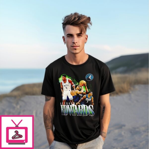 Anthony Edwards Minnesota Timberwolves Nba Basketball Notorious 3 0 Player Vintage Bootleg Style T-Shirt