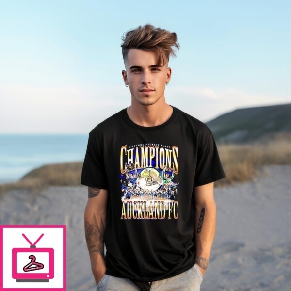 Auckland Fc 2024-2025 A-League Premier Plate Champions T-Shirt