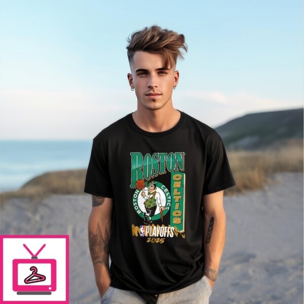 Boston Celtics 2025 Nba Playoffs Hype Mascot T-Shirt