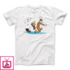 Calvin and Hobbes Dancing with Record Player T-Shirt