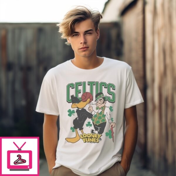 Celtics Looney Tunes Nba Daffy Duck And Boston Celtics T-Shirt