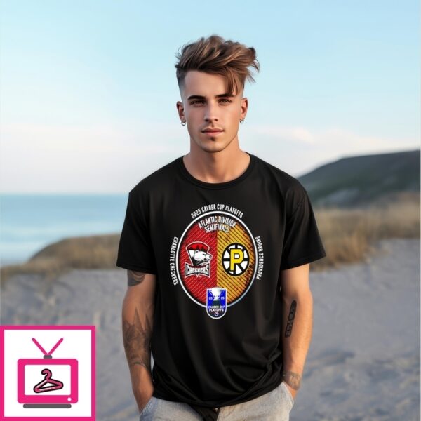 Charlotte Checkers Vs Providence Bruins 2025 Calder Cup Playoffs T-Shirt