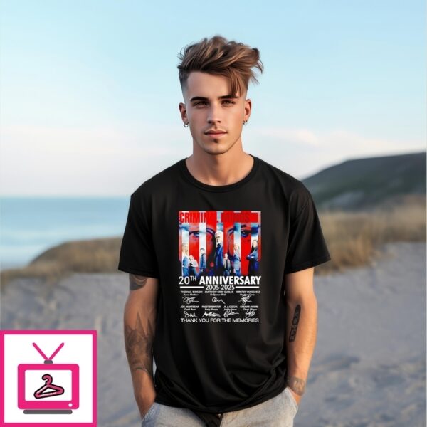 Criminal Minds 20Th Anniversary 2005 2025 Thank You Signature T-Shirt