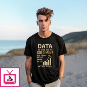Data Is The New Gold Mine For Doing More With Less Enamul Haque T-Shirt