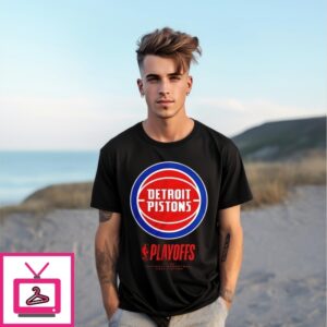 Detroit Pistons 2025 Nba Playoffs National Basketball Association Alley Oop T-Shirt